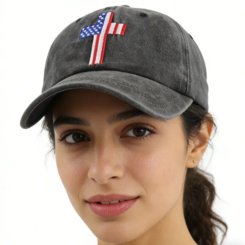 Baseball Cap mit Kreuz und US-Flagge