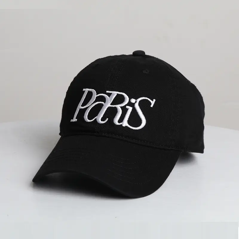 Baseball-Cap «Paris» · Schwarz, Stickerei