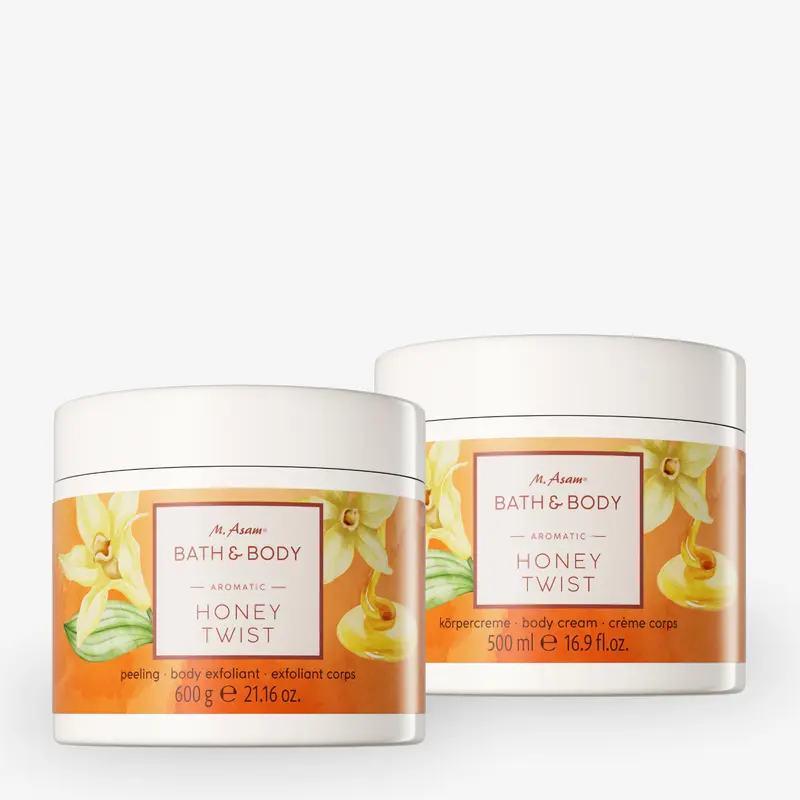 BATH & BODY HONEY TWIST Set – Körperpflege Set Peeling & Body Cream