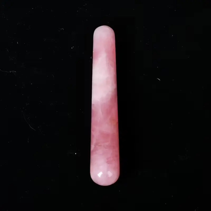 Bâton de Massage en Quartz Rose – Douceur, Amour et Harmonie Intérieure
