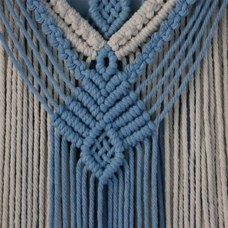 Baumwoll-Seil-Tapete mit Troddel