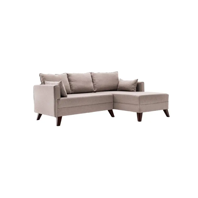 Bella Corner Sofa Right 2 Bettsofa - Sahne