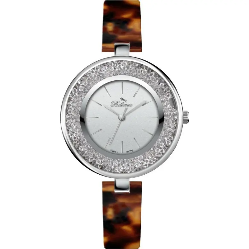 Bellevue Damenuhr D71 – graues Gehäuse, elegantes Design