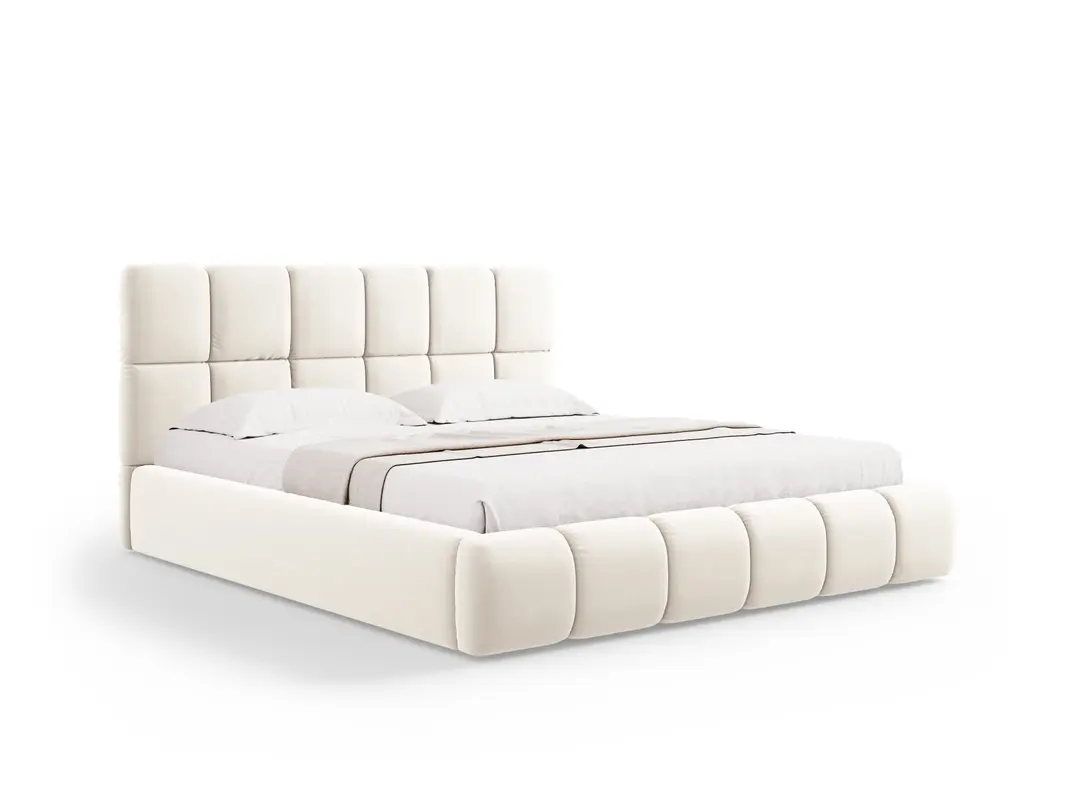 Bellis Velour Bett mit Stauraum und Headboard 200cm