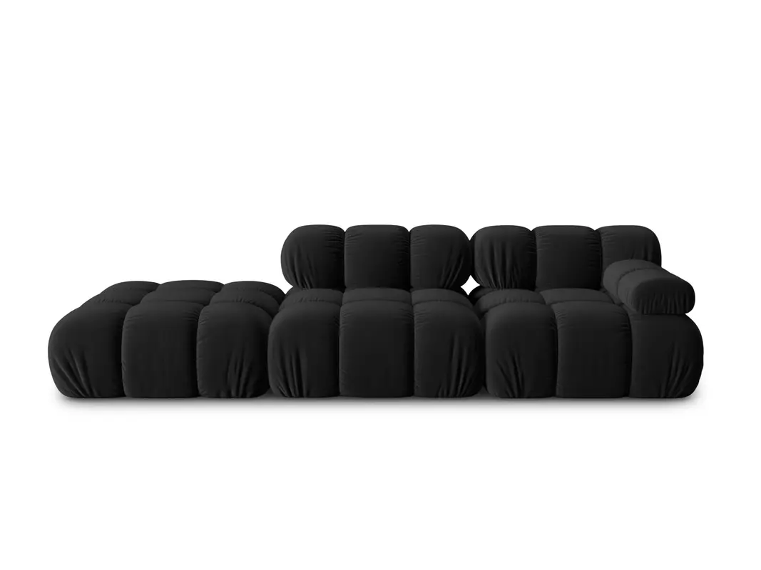 Bellis Velour modulares Sofa links 4 Sitzer 94cm