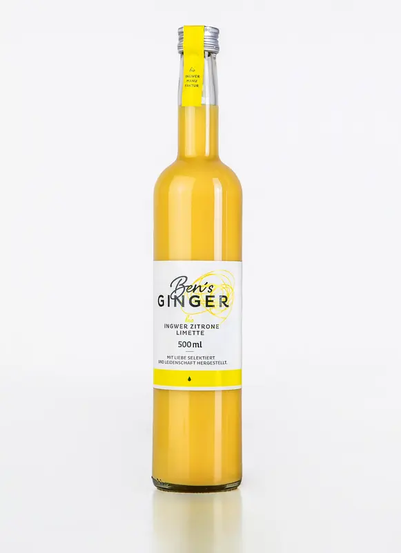 Ben’s Ginger Ingwer, Zitrone & Limette - Bio Shot für Verdauung & Vitalität