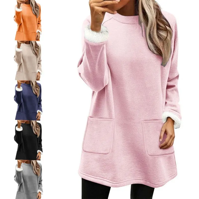 Bequem Fit Fleecefutter Hoodie mit Taschen