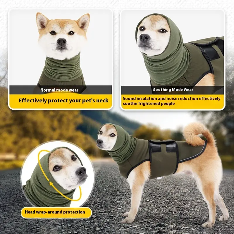 Beruhigende Hundejacke – Grün, Blau, XS-XXXL