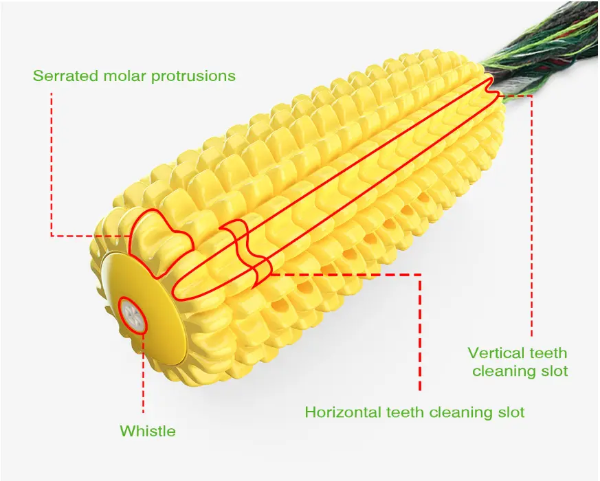 Bissfester Corn-Dog für Hunde mit Geräusche