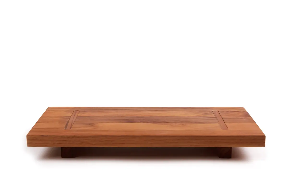 Bistro Servierplatte 53x22x4.6cm mit Füssen M