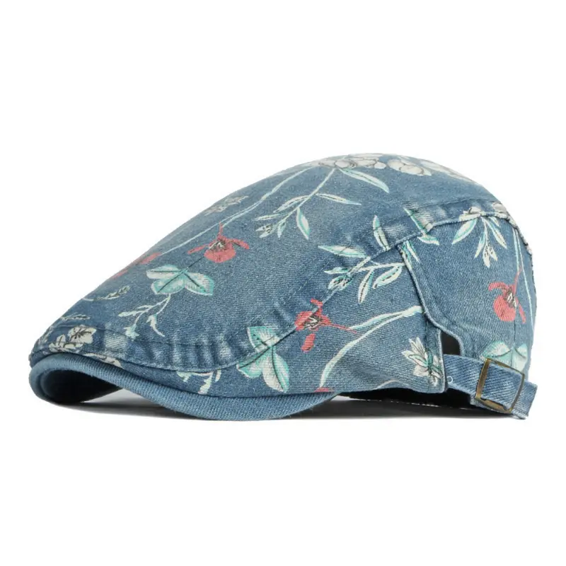 Blumen-Snapback-Cap im Vintage-Stil