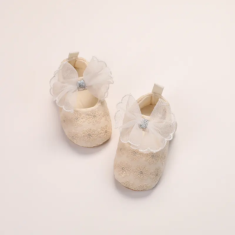 Blumengardine-Prinzessinnenbogen Schuhe mit weicher, rutschfester Sohl