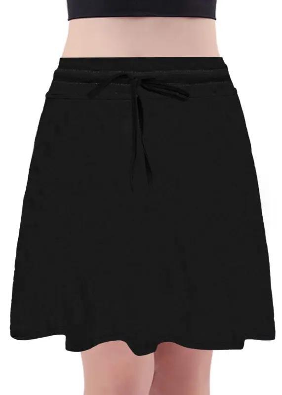 Blumenmuster High Waist Skort mit Shorts