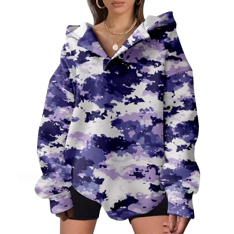 Blumenprint Langarmpulli Damen