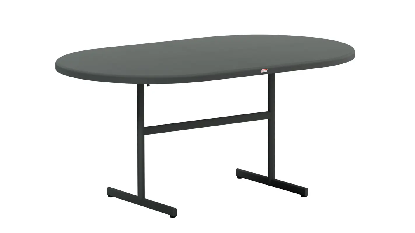 Bodensee Glasfaser-Gartentisch 160x95 oval klappbar