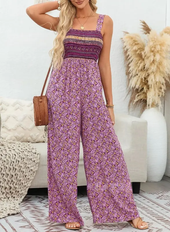 Bohemian Jumpsuit mit Print