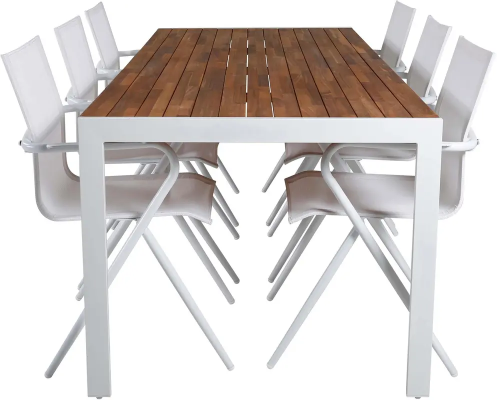 Bois Outdoor-Tischset + Alina 200cm/6St.