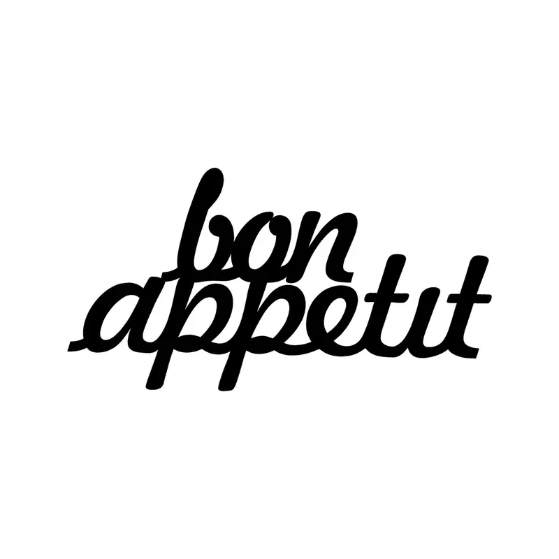 Bon Appetit 1 Wanddeko - Schwarz