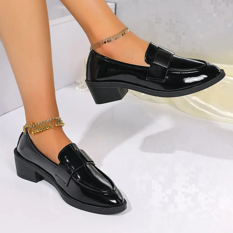 Britische Plateau-Leder-Schuhe