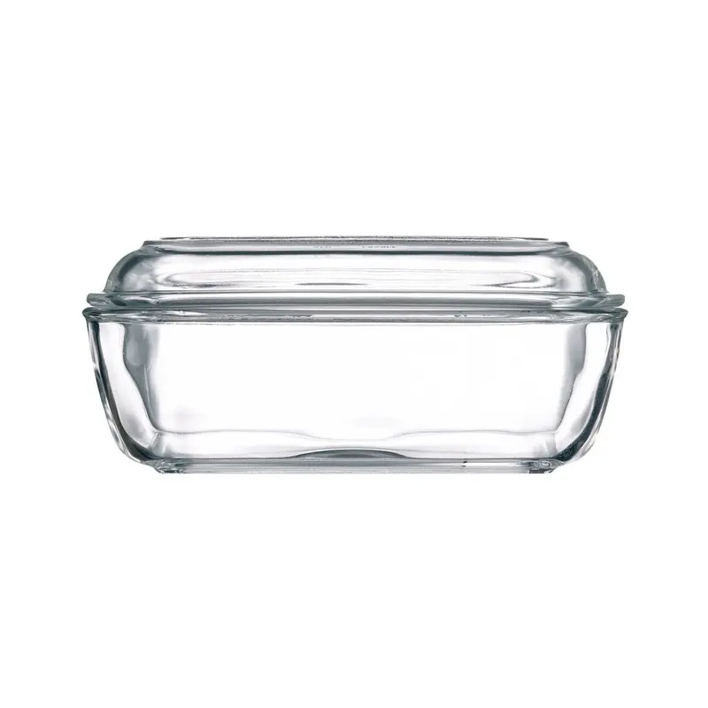 Butterdose 17x10.5x6.2cm Glas