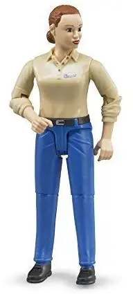 bworld Frau mit hellem Hauttyp und blauer Hose