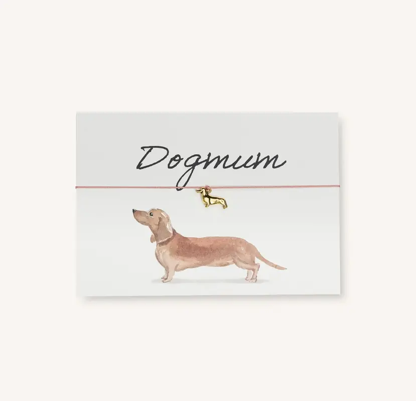 by Vivi. Armband Karte "Dogmum" Dackel
