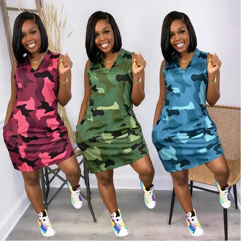 Camo-Mini-Kleid