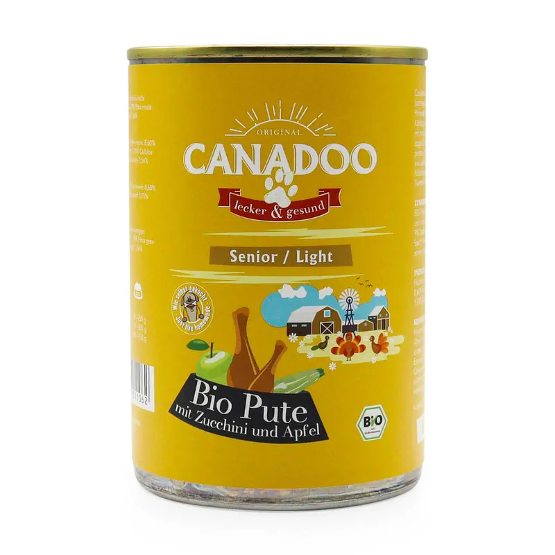 Canadoo Senior/Light Bio Pute mit Zucchini & Apfel