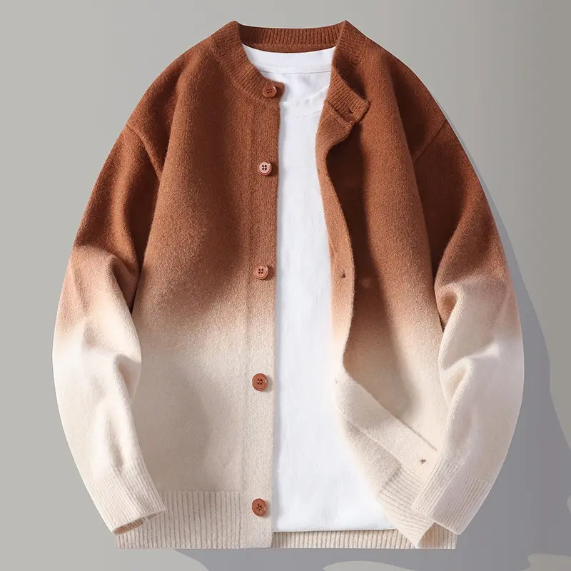 Cardigan mit Farbverlauf-Strickmuster