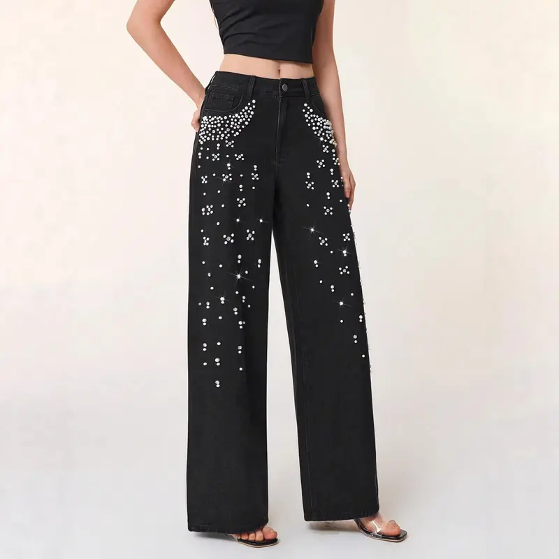 Casual Jeans mit geraden Beinen und schlankmachender Passform