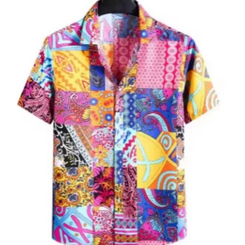 Casual Kurzarm-Shirt mit Digital-Druck