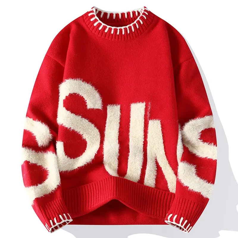 Casual Langarm Pullover Herren