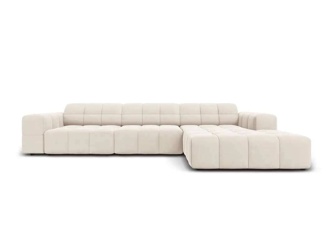 Chicago Velour Ecksofa rechts 4 Sitzer 166cm