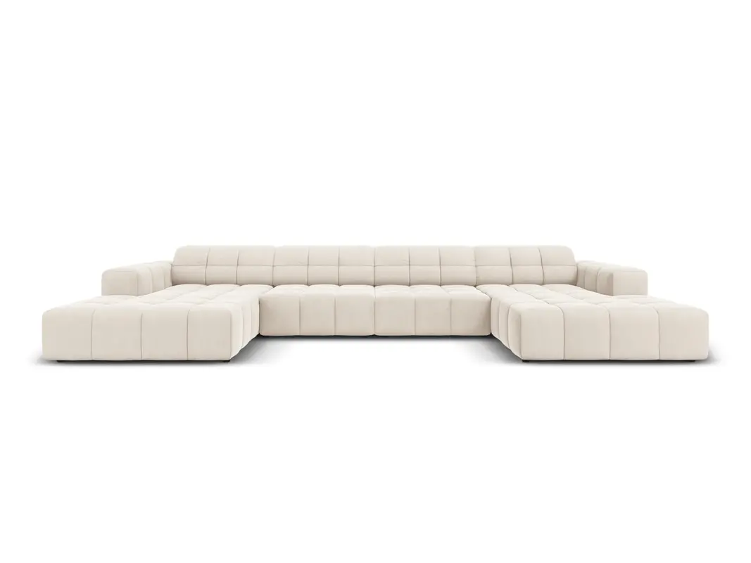 Chicago Velour Panoramic Sofa 6 Sitzer 166cm