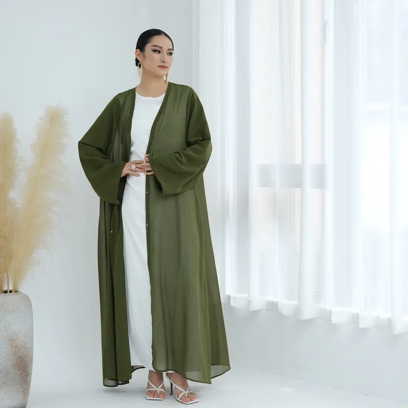 Chiffon Cardigan mit Bindegürtel