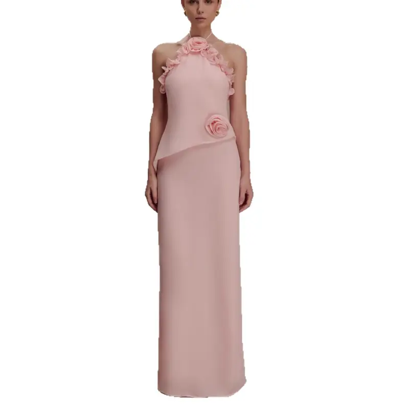 Chiffon-Kleid mit Ruffles