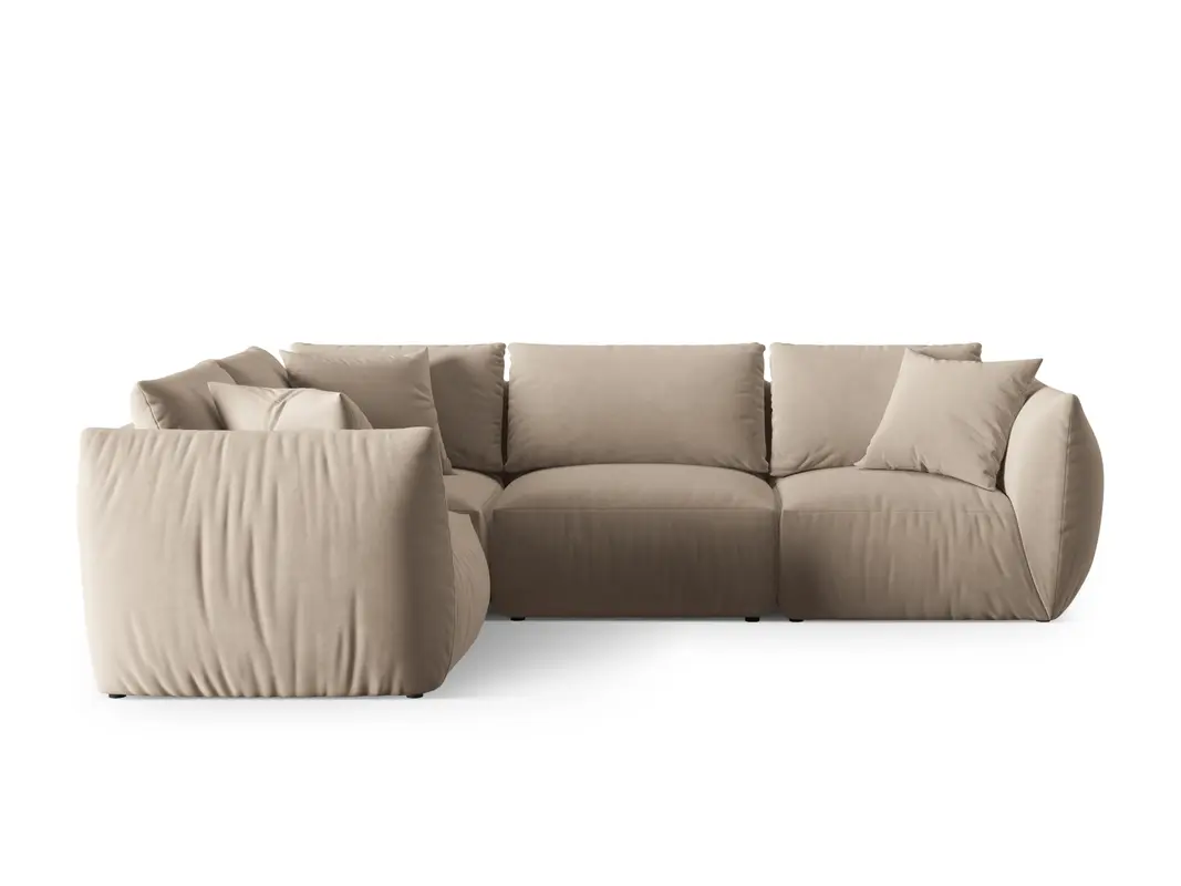 Chris Velour links Ecksofa 4 Sitzer