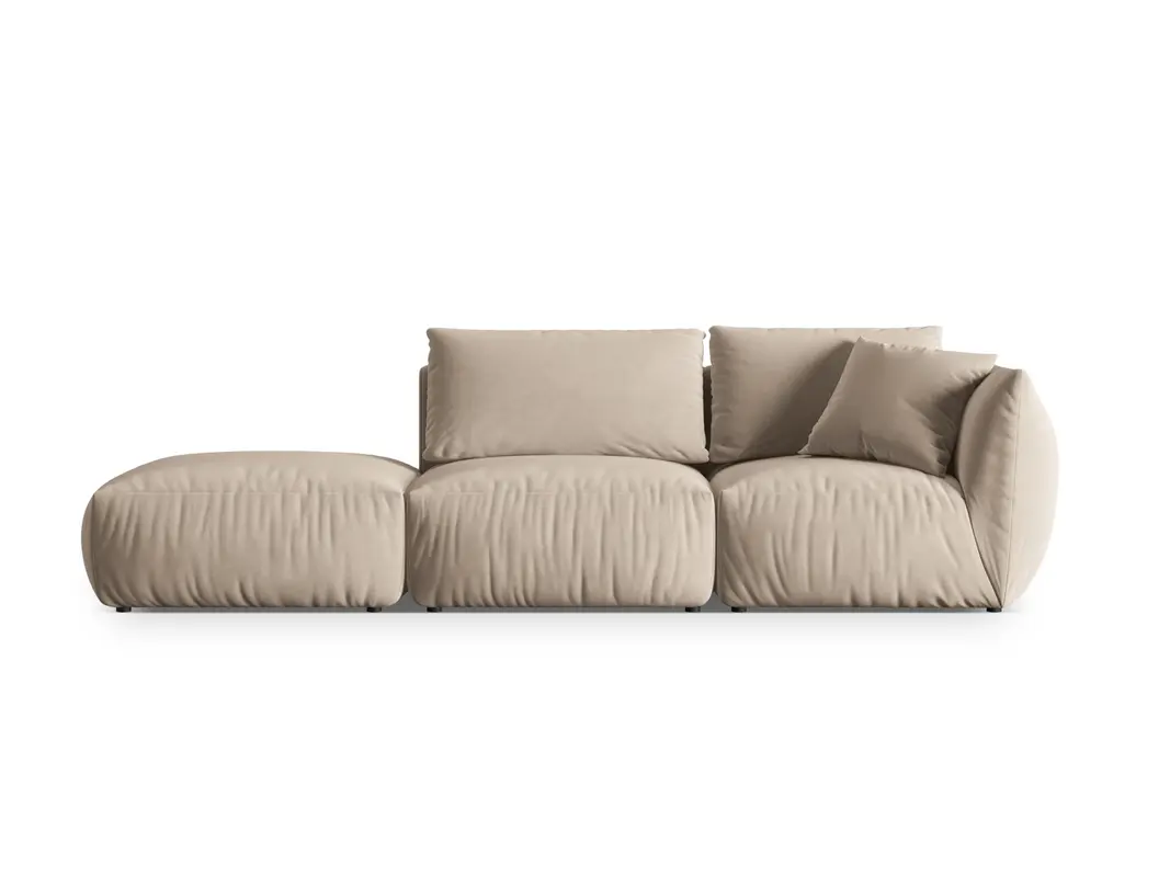 Chris Velour links Modular Sofa 3 Sitzer