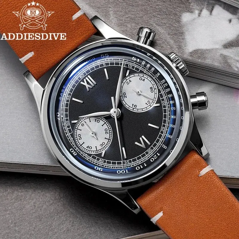 Chronograph Aviator · Lederband Herren
