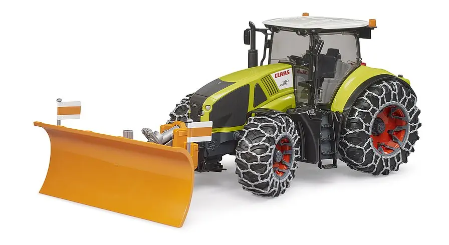 Claas Axion 950 mit Räumschild
