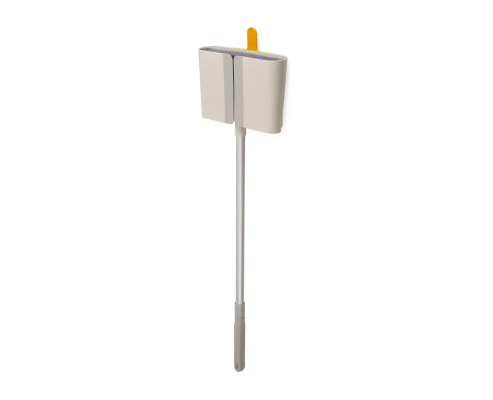 CleanTech Besen mit Wandhalterung 7.8x25.6x93.6cm stone