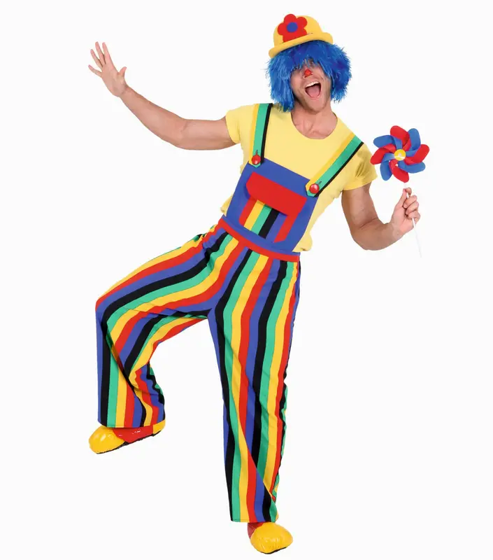 Clown Latzhose gestreift