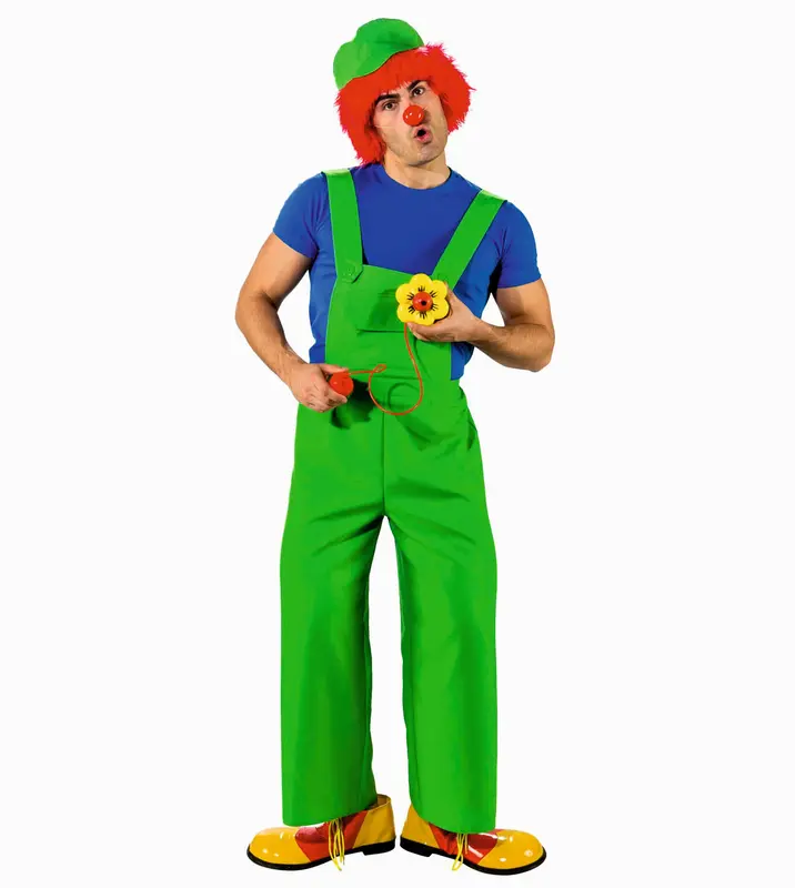 Clown Latzhose grün