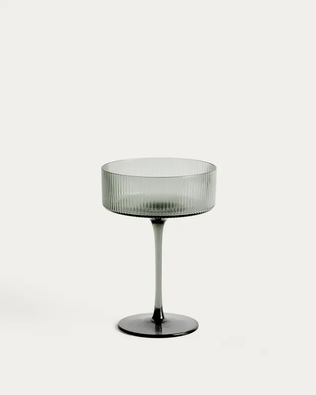 Cocktailglas Eluria aus grünem Glas, 31,5 cl