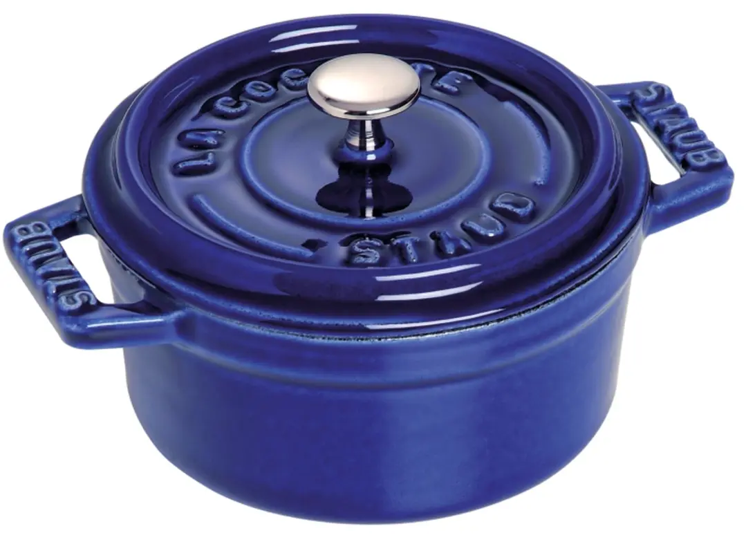 Cocotte 28 cm, rund, Dunkelblau, Gusseisen 6.7l