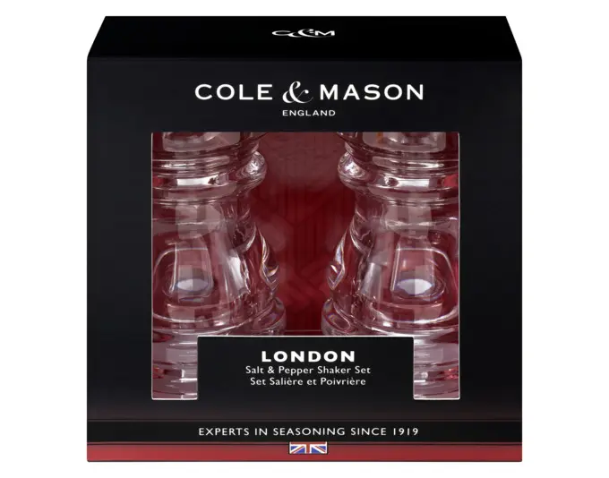 COLE&MASON Pfeffer-/Salzstreuer Set London Acryl 13 cm