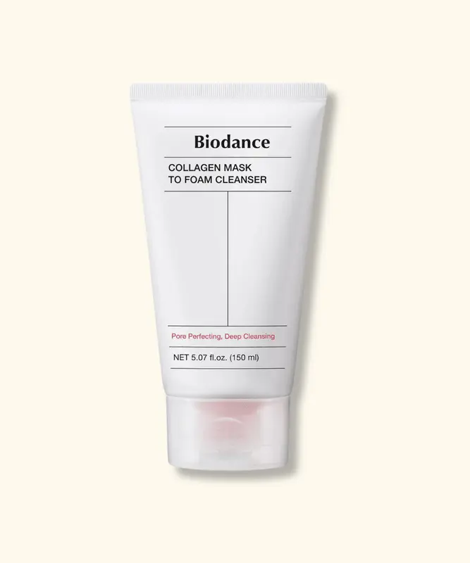 Collagen Mask to Foam Cleanser