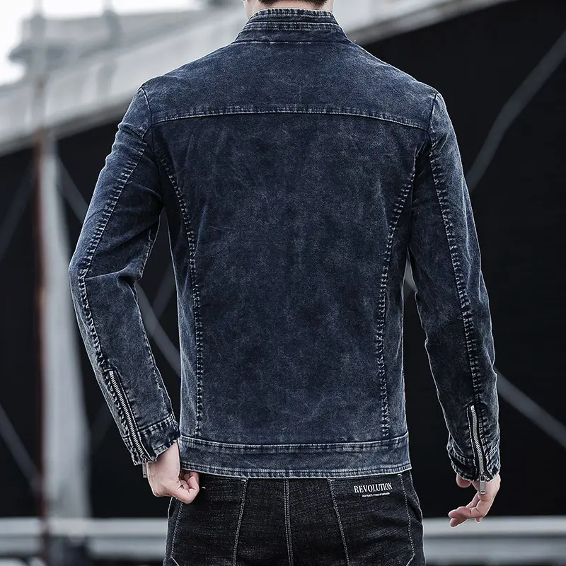 Corduroy-Jeansjacke für Herren mit Kaninchenhaar