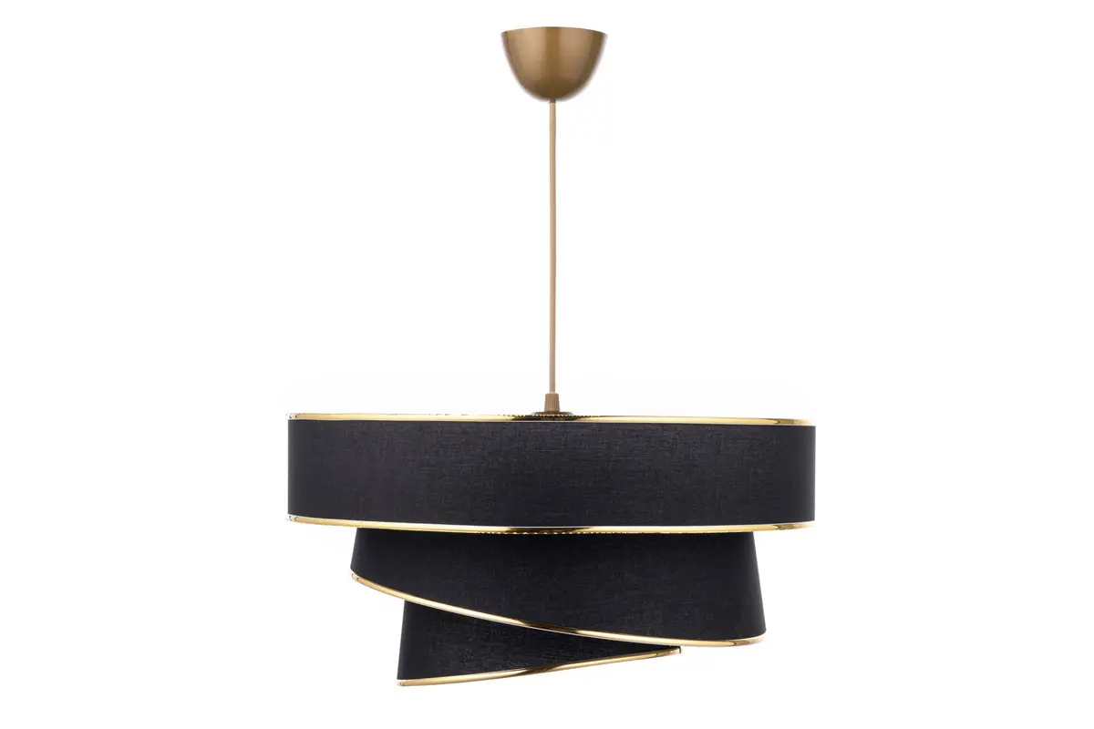 Couper Pendellampe - Schwarz Gold