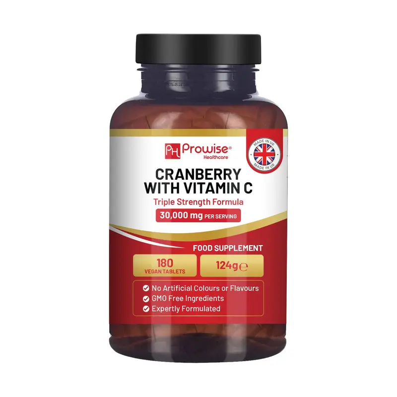 Cranberry 30.000 mg + Vitamin C – Dreifach starke Formel für Immunsystem & Schutz